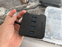 山澤USB分線(xiàn)器 3.0高速4口HUB擴(kuò)展塢集線(xiàn)器 筆記本電腦一拖四轉(zhuǎn)換器延長(zhǎng)線(xiàn)帶電源接口1.5米黑色HUB02 曬單實(shí)拍圖