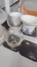 容山堂琺瑯彩泡茶杯陶瓷主人杯單杯茶盞公道杯蓋碗茶洗壺承茶壺功夫茶具 琺瑯彩海浪紋茶漏及托架 曬單實拍圖