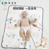 嫚熙（EMXEE）嬰兒口水巾棉新生手帕紗布洗臉巾寶寶毛巾洗澡擦臉小方巾6條裝 曬單實(shí)拍圖