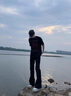 POUM黑色cleanfit牛仔褲男夏季微喇vibe褲子美式高街潮牌顯腿長(zhǎng)彎刀褲 黑色 XL 120-135斤 曬單實(shí)拍圖