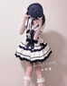 歐維沃溫柔海軍風(fēng)青春少女蛋糕裙洋裝連衣裙子lolita洛麗塔洋裝連衣裙女 圖片色 S 曬單實(shí)拍圖