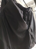 無印良品（MUJI）女式 水洗 平紋 短褲 休閑 褲子女款夏季款女裝中褲 外穿 黑色5S L (165/70A) 曬單實(shí)拍圖