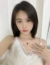 法梵希輕奢18k金四葉草項鏈女玫瑰金紅瑪瑙吊墜520七夕節生日禮物送女友 玫瑰金紅瑪瑙13mm 曬單實(shí)拍圖