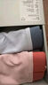 蕉內銀皮303S女士?jì)妊澋脱然釙r(shí)尚撞色腰帶7A抗菌三角棉莫代爾3件 包臀版-象牙白+淺櫻粉+杏膚 XL 曬單實(shí)拍圖
