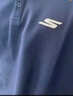 斯凱奇（Skechers）男裝簡(jiǎn)約字母印花運(yùn)動(dòng)短袖2025新款Polo衫男士短袖 藏青色  XL  曬單實(shí)拍圖