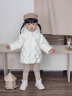巴拉巴拉童裝寶寶羽絨服男童女童連帽外套2025冬裝新款小熊上衣萌 奶白10501-白鴨絨 100 （充絨量34g） 曬單實(shí)拍圖