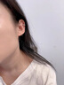 韓式都品港風(fēng)幾何兩戴流蘇耳鏈女長款耳飾ins潮新款閃鉆交叉耳夾耳線個性 一只交叉耳線 (白金色) 曬單實(shí)拍圖