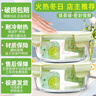 欣美雅（xinmeiya）可微波爐加熱玻璃飯盒大容量便當盒保溫上班族學生餐盒套裝保鮮盒 480毫升*2【微波爐專用】 曬單實拍圖
