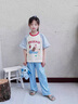 G.DUCKKIDS童裝女童睡衣夏季2025新款兒童家居服套裝洋氣印花大童女孩空調服 格子臘腸狗【短袖款】 140 (建議身高130-140 9-10歲) 曬單實拍圖