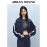 UR七夕2025春季新款女裝休閑運動拼接蕾絲邊超寬松外套UYY150011 墨藍(lán) (偏寬松) L (XL-XXL) 曬單實拍圖