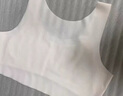 美詩(shī)安軒少女內(nèi)衣發(fā)育期防凸點(diǎn)薄款小背心桑蠶絲內(nèi)里小學(xué)生少女文胸夏季 曬單實(shí)拍圖