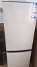 海爾（Haier）冰箱出品雙開(kāi)門(mén)二門(mén)177升冰箱家用小型冰箱租房省電不占地冷藏冷凍兩用統(tǒng)帥家用小冰箱 以舊換新 177升雙門(mén)冰箱節(jié)能省電 兩天約用1度電 曬單實(shí)拍圖