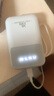 充電寶20000毫安自帶線大容量可上飛機超薄迷你隨身便攜移動電源 白色【智能數(shù)顯+LED燈+自帶線】 20000毫安 曬單實拍圖