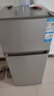 海爾（Haier）冰箱小型二門(mén)辦公室迷你小冰箱節能直冷家用租房家電冷藏冷凍超薄雙開(kāi)門(mén)省電小型冰箱 118升、360°立體制冷、低溫補償 曬單實(shí)拍圖