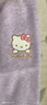 Hello Kitty兒童保暖褲棉女童秋褲寶寶棉褲秋冬暖暖褲內穿加厚加絨打底褲子 紫色【A類 棉加絨】55536 155 適合155-165cm 曬單實拍圖