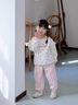 G.DUCKKIDS女童裝運(yùn)動(dòng)套裝洋氣秋裝2025新款女寶春秋季衛(wèi)衣小女孩休閑兩件套 粉紅色 80 cm 曬單實(shí)拍圖