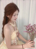 唐努烏（Tang Nu wu）Lolita十字姬 暗黑哥特doll洛麗塔掛脖連衣裙正 生成色+發(fā)飾+裙撐 S 【65-90斤】 曬單實拍圖