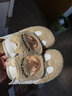 他她徐若晗同款黃油小熊聯(lián)名厚底勃肯鞋女包頭拖鞋4SZ01BH5米白/杏 39 曬單實(shí)拍圖