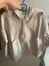 童泰（TONGTAI）寶寶外套春秋兒童衣服男女外出連帽上衣T41W135N-DS杏白110cm 曬單實(shí)拍圖