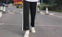 Foss Phil冰絲側排扣褲子男士夏季青少年寬松男生籃球運動衛(wèi)休閑褲 SW-2091K黑色 2XL 【建議160-180斤】 曬單實拍圖