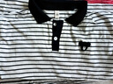 G.DUCKKIDS品牌童裝男童T恤短袖POLO衫兒童夏裝新款男孩衣服中大童夏季短T恤 條紋小熊POLO 160 曬單實(shí)拍圖
