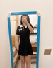 均垚黑色連衣裙裙子女夏季2025新款女裝海邊沙灘裙度假小個(gè)子顯瘦純欲 氣質(zhì)polo黑色連衣裙 均碼 【建議120斤內(nèi)】 曬單實(shí)拍圖