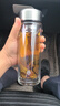 京東京造雙層加厚玻璃杯 無鉛高硼硅帶茶隔水杯304茶隔泡茶杯男士360mL 曬單實拍圖