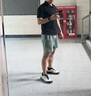 耐佐冰絲運動(dòng)短褲男夏季跑步田徑健身可放手機馬拉松透氣速干四分褲 灰綠 XL 曬單實(shí)拍圖