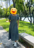 粉媚夢(mèng)裙子女新品連衣裙牛仔裙夏季衣服女裝2025新款法式寬松純欲長(cháng)裙 法式短袖牛仔收腰連衣裙 XL 【建議120-130斤】 曬單實(shí)拍圖