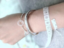 中國黃金S925銀玉髓碎銀手鏈女款平安扣銀飾520情人節生日禮物女友老婆 平安扣玉髓手鏈+品牌禮盒 曬單實(shí)拍圖