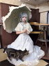 凱安尼（KAIANNI）夏季新款洛麗塔甜美氛圍感淺藍(lán)色斗篷lolita連衣裙女2025年 晴空瑰語氛圍感淺藍(lán)色連衣裙 L 曬單實(shí)拍圖