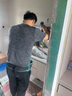 慈安悅（cianyue）蜂窩鋁浴室柜陶瓷一體盆太空鋁合金不銹鋼衛生間洗臉洗漱手臺組合 直角全鏡智能100【送安裝】N01 加厚不銹鋼門(mén)板防水再升級 曬單實(shí)拍圖