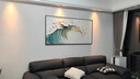 美優(yōu)淳風(fēng)生水起海浪客廳裝飾畫(huà)大芬村手繪油畫(huà)沙發(fā)背景墻掛畫(huà)肌理感壁畫(huà) JD21701風(fēng)生水起 80*40 經(jīng)典黑框 質(zhì)感紋理油畫(huà)布+鋁合金邊框 曬單實(shí)拍圖