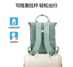 美旅箱包休閑旅行包大容量雙肩包書包雙肩背包24G 綠色卷卷包 曬單實拍圖