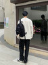 BJHG不計(jì)后果美式長(zhǎng)袖t恤男秋季2025新款 潮牌動(dòng)物印花速干休閑上衣女 石膏白 S 曬單實(shí)拍圖