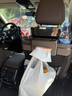 立木泰奧迪Q5LQ7Q3Q8 A6LA4A7A8L車載水杯架紙巾盒多功能座椅后備收納盒 奧迪椅背收納盒棕色 皮革款-帶標 曬單實拍圖