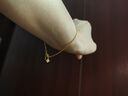 周大福 肖邦鏈黃金素鏈?zhǔn)宙?工費(fèi)260)15cm約1.9g EOF1131 曬單實(shí)拍圖