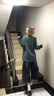 江南先生NewJNXS純棉280g撞色條紋長袖T恤男女寬松休閑印花上衣秋 棕藍條紋 S 曬單實拍圖