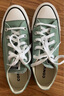 匡威（Converse）官方 All Star春上新男女運動低幫帆布鞋豆沙綠綠色A06567C A06567C 36.5 曬單實拍圖
