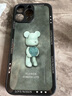 名界 花球熊適用于蘋果16promax手機殼iphone16promax外殼新款潮牌玻璃防摔鏡頭全包情侶 黑色花球熊 IPhone 16 Promax 曬單實拍圖