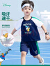 迪士尼夏季童裝男童唐老鴨時(shí)尚休閑百搭舒適透氣短袖短褲套裝 深藍 110 曬單實(shí)拍圖