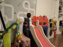 甜趣兒城堡滑梯大型幼兒園兒童滑滑梯游樂(lè )場(chǎng)滑梯家用小型滑梯室內用 奇幻熊滑梯組合-藍色 曬單實(shí)拍圖
