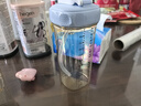 HEGEN海格恩兒童水杯一歲以上吸管杯直飲牛奶杯奶瓶嘬口學飲杯夏季喝水 藍色學飲杯 +吸管杯 曬單實拍圖