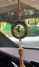 奧特斯特車(chē)載香水汽車(chē)掛件車(chē)內(nèi)吊飾創(chuàng)意一鹿平安香薰高檔男女車(chē)上吊墜精油 玉資仙鶴（金天鵝掛飾）水晶鏈 配紅色玫瑰香水1瓶 曬單實(shí)拍圖