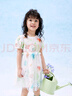巴拉巴拉童裝女童公主裙夏季兒童連衣裙寶寶裙子文藝網(wǎng)紗 白綠色調00414 90 曬單實(shí)拍圖