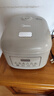 美的（Midea）電飯煲電飯鍋家用商用柴火飯多功能預(yù)約小型迷你煮飯2-3-4-5-8人大容量快煮飯不銹鋼內(nèi)膽不易粘鍋 0涂層 3L 母嬰級(jí)316L不銹鋼內(nèi)膽卡其灰偏白 曬單實(shí)拍圖
