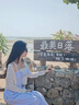 樂(lè )卡利學(xué)院風(fēng)吊帶裙無(wú)袖連衣裙女裝夏裝韓系假兩件長(cháng)裙子沙灘度假仙女裙 假兩件吊帶裙【藍色】 M 【105斤內】 曬單實(shí)拍圖