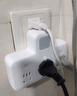 NVC雷士電工 分控三位 插座轉(zhuǎn)換器 一轉(zhuǎn)多功能插座 小夜燈 EP432C 曬單實(shí)拍圖