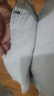 亞棉闊腿褲純色夏季女裝新款九分垂感大腳休閑褲女棉麻寬松褲子女 闊腿褲灰色 3XL （125-135斤） 曬單實(shí)拍圖