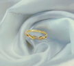 周大福RINGISM 愛(ài)無(wú)限符號(hào)18K金彩金鑲鉆石戒指女生日禮物U155435 11號(hào) -2380 曬單實(shí)拍圖